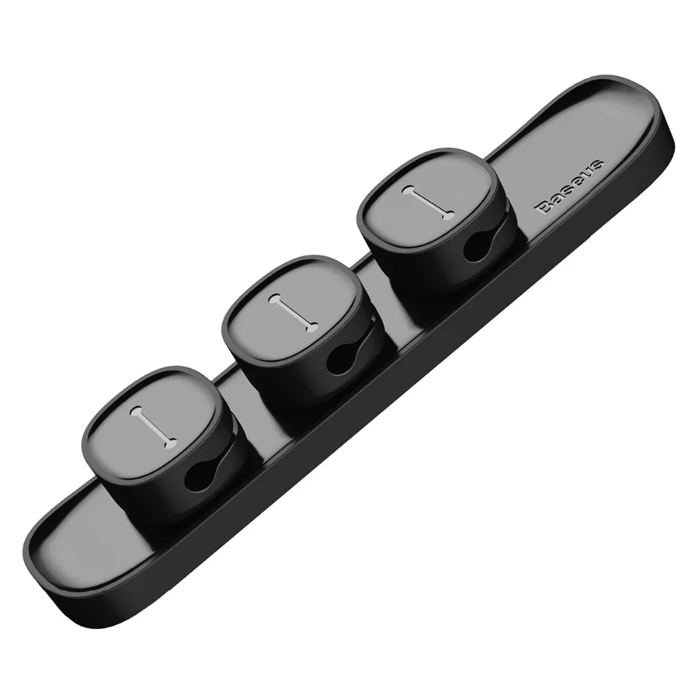 Baseus 마그네틱 보호 케이블 클립, 데스크탑 깔끔한 케이블 정리 도구, USB 충전기 케이블 홀더, 케이블 관리