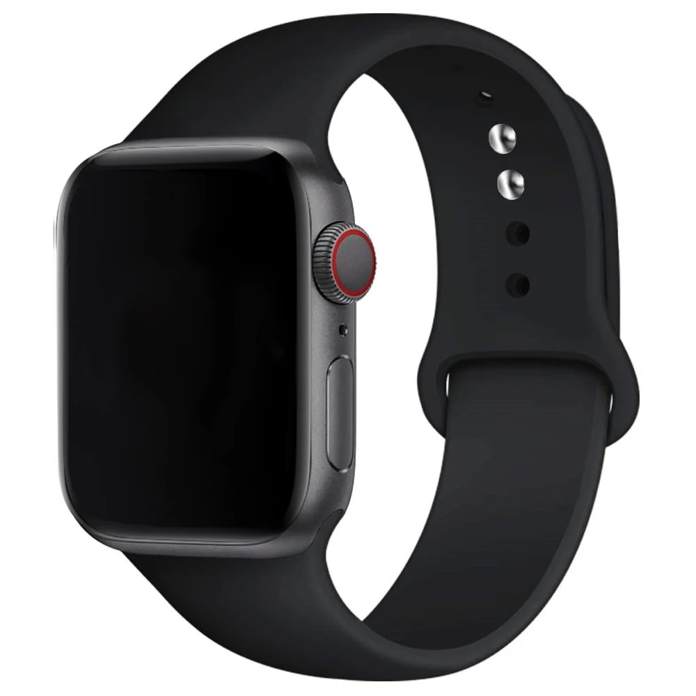 애플 워치 스트랩용 실리콘 밴드, 스포츠 팔찌, 아이워치 시리즈 10, 9, 8, 3, SE 울트라 2, 49mm, 40mm, 44mm, 45mm, 46mm, 42mm, 41mm, 38mm
