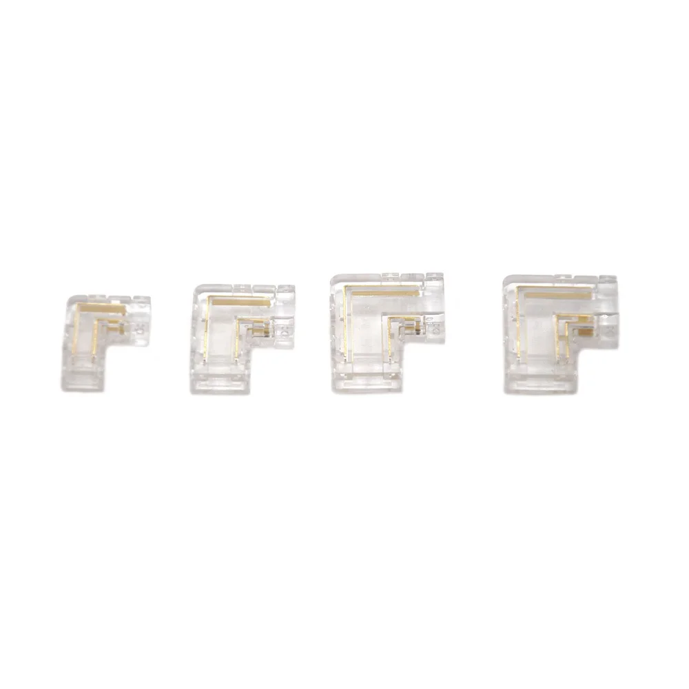 COB LED 와이어 커넥터, 무납땜 미니 버클, FCOB RGB CCT LED 스트립 조명, 어두운 영역 커넥터 없음, 5mm, 8mm, 10mm 연결, 2 핀, 3 핀, 4 핀