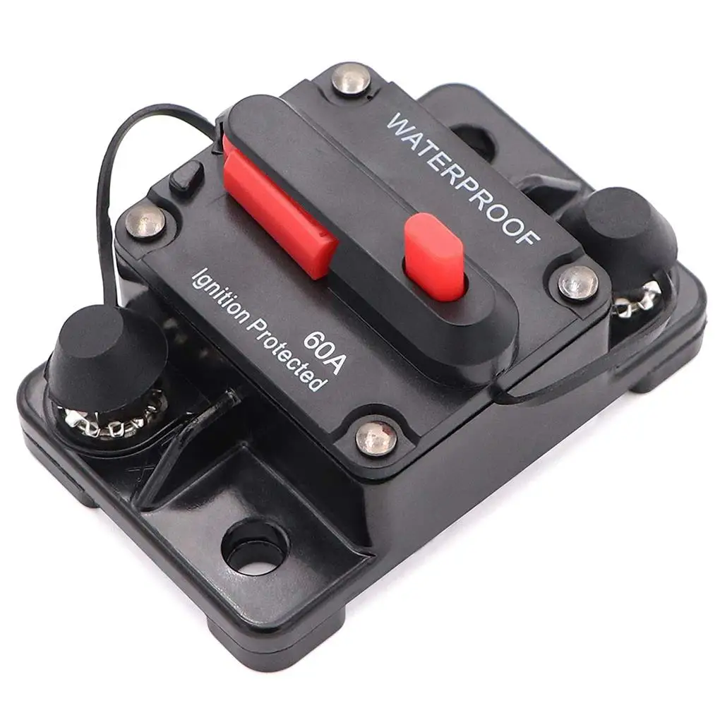 30A 40A 50A 60A 70A 80A 100A 120A 150A 200A 250A 300A 앰프 회로 차단기 퓨즈 리셋 12-48V DC 자동차 보트 자동차 방수 title=30A 40A 50A 60A 70A 80A 100A 120A 150A 200A 250A 300A 앰프 회로 차단기 퓨즈 리셋 12-48V DC 자동차 보트 자동차 방수 