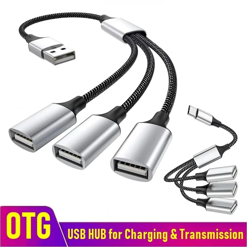 USB 허브 확장 3 포트 유형 C 허브 USB 분배기 데이터 전송 컴퓨터 용 고속 OTG 어댑터 Xiaomi Macbook Pro Air title=USB 허브 확장 3 포트 유형 C 허브 USB 분배기 데이터 전송 컴퓨터 용 고속 OTG 어댑터 Xiaomi Macbook Pro Air 