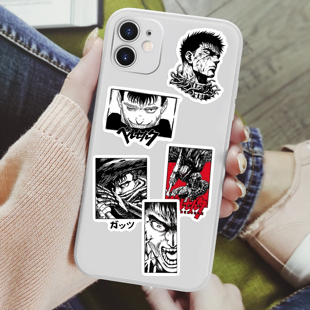 만화 광포 한 스티커 Guts Griffith 문신 미적 DIY 선물 데칼 노트북 전화 스크랩북 수하물 장식 방수