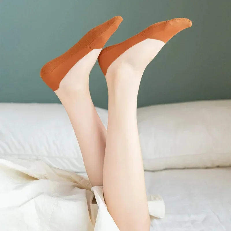 3 쌍 여성 양말 고품질 매칭 캐주얼 양말 여름 얇은 면화 바닥 미끄럼 방지 보이지 않는 낮은 짧은 양말 통기성