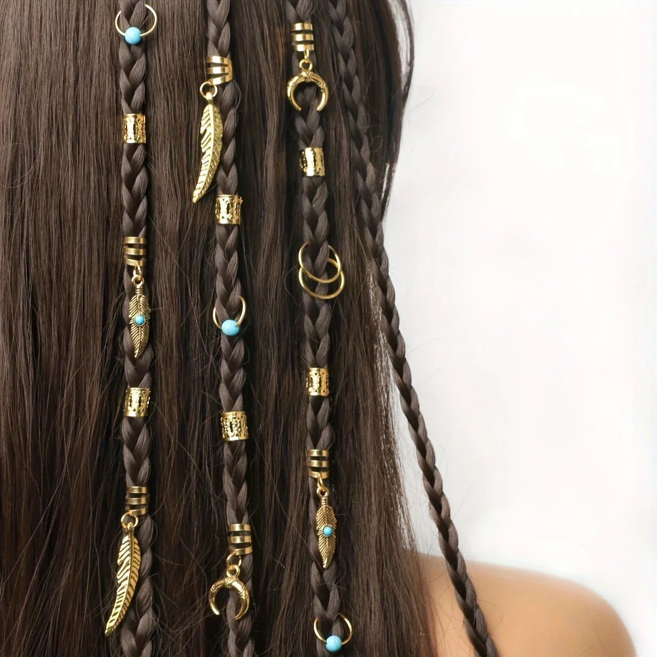31 Pcs 청록색 펜던트 Dreadlock 머리 끈 머리 구슬 머리 띠 헤어 링 히피 스타일 헤어 액세서리 Loc 머리 보석 머리 띠 title=31 Pcs 청록색 펜던트 Dreadlock 머리 끈 머리 구슬 머리 띠 헤어 링 히피 스타일 헤어 액세서리 Loc 머리 보석 머리 띠 