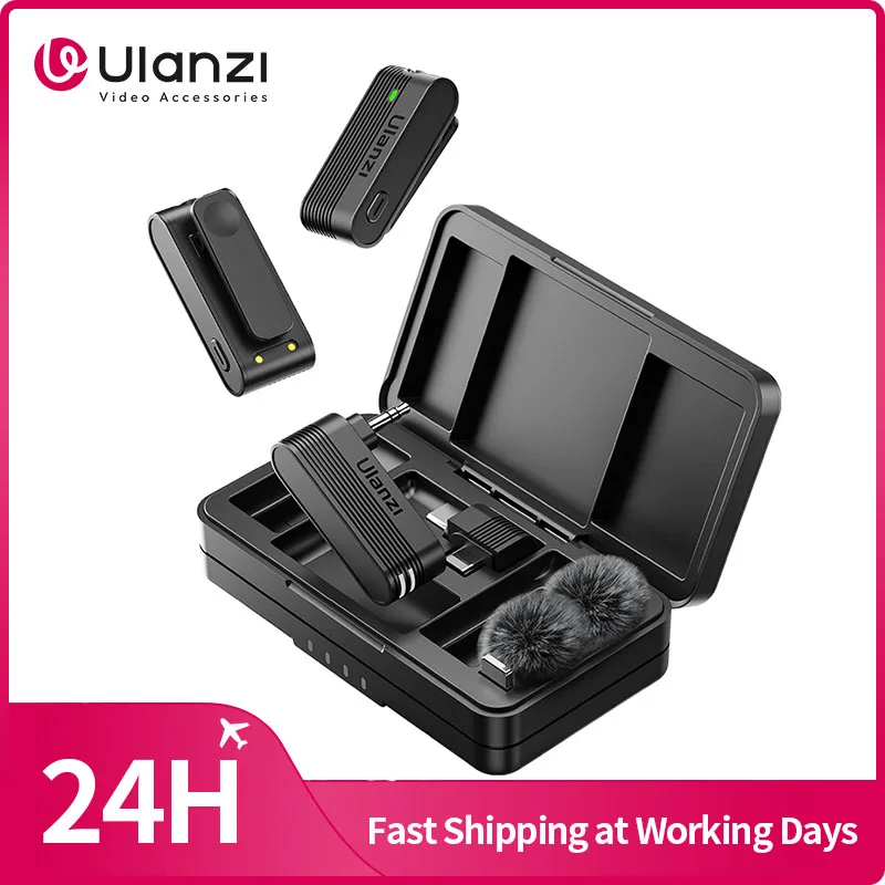 Ulanzi A100 무선 마이크 Lavalier MIC for iPhone 16 15 Pro(Max) 카메라 사운드 녹음 실시간 모니터링 J12 업그레이드 title=Ulanzi A100 무선 마이크 Lavalier MIC for iPhone 16 15 Pro(Max) 카메라 사운드 녹음 실시간 모니터링 J12 업그레이드 
