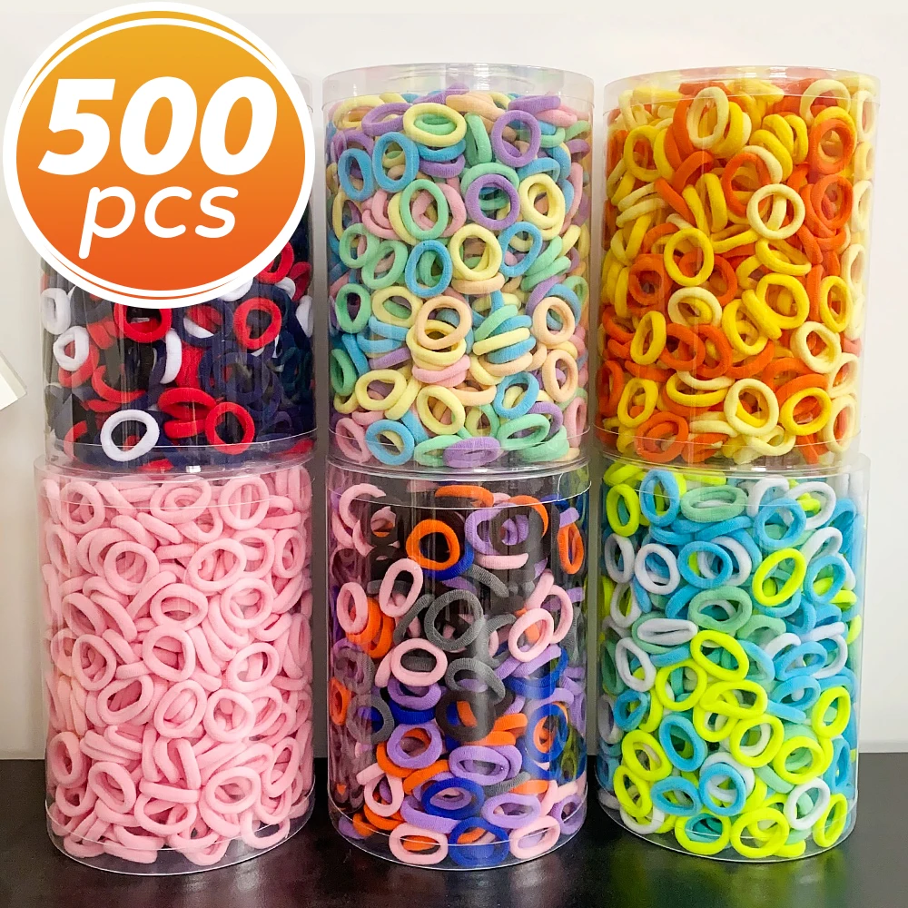 100/300/500 pcs 소녀 다채로운 탄성 헤어 밴드 포니 테일 잡아 헤어 타이 고무 밴드 Scrunchie 헤어 액세서리 밴드 소녀를위한 title=100/300/500 pcs 소녀 다채로운 탄성 헤어 밴드 포니 테일 잡아 헤어 타이 고무 밴드 Scrunchie 헤어 액세서리 밴드 소녀를위한 