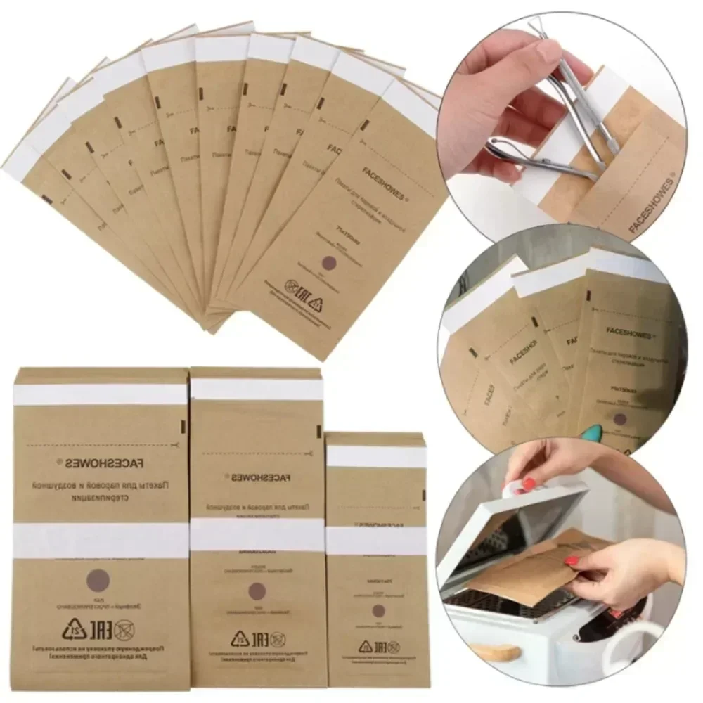 100Pcs 매니큐어 크래프트 가방 네일 아트 살균기 손톱 깨끗한 살균 가방 일회용 매니큐어 용품 UV 소독 도구 title=100Pcs 매니큐어 크래프트 가방 네일 아트 살균기 손톱 깨끗한 살균 가방 일회용 매니큐어 용품 UV 소독 도구 