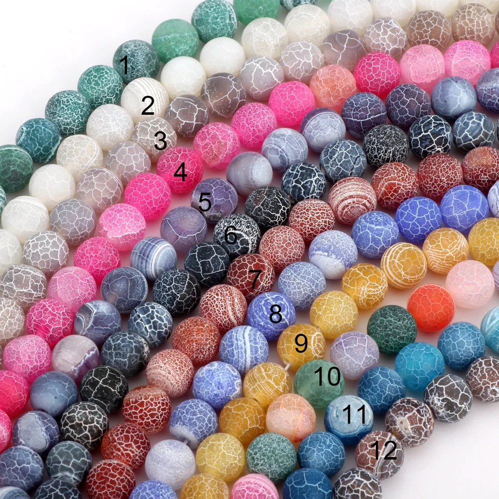 6MM/8MM/10MM 라운드 매트 여러 가지 빛깔의 프로스트 마노 천연 준 보석 루즈 비즈 DIY 목걸이 쥬얼리 만들기 title=6MM/8MM/10MM 라운드 매트 여러 가지 빛깔의 프로스트 마노 천연 준 보석 루즈 비즈 DIY 목걸이 쥬얼리 만들기 