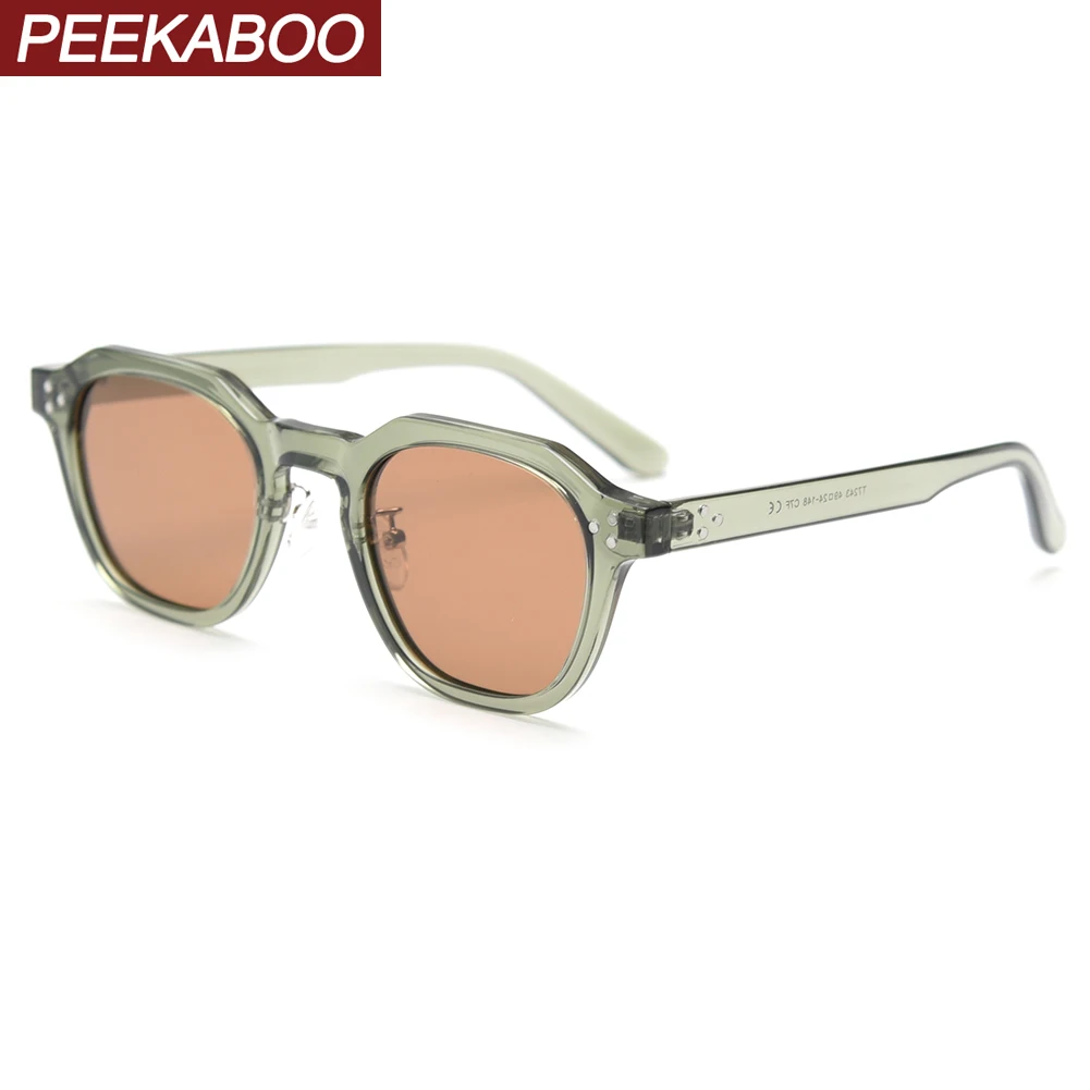 Peekaboo 여성을위한 한국 스타일 복고풍 선글라스 TR90 프레임 다각형 편광 선글라스 uv400 남성 녹색 갈색 2023 여름 title=Peekaboo 여성을위한 한국 스타일 복고풍 선글라스 TR90 프레임 다각형 편광 선글라스 uv400 남성 녹색 갈색 2023 여름 