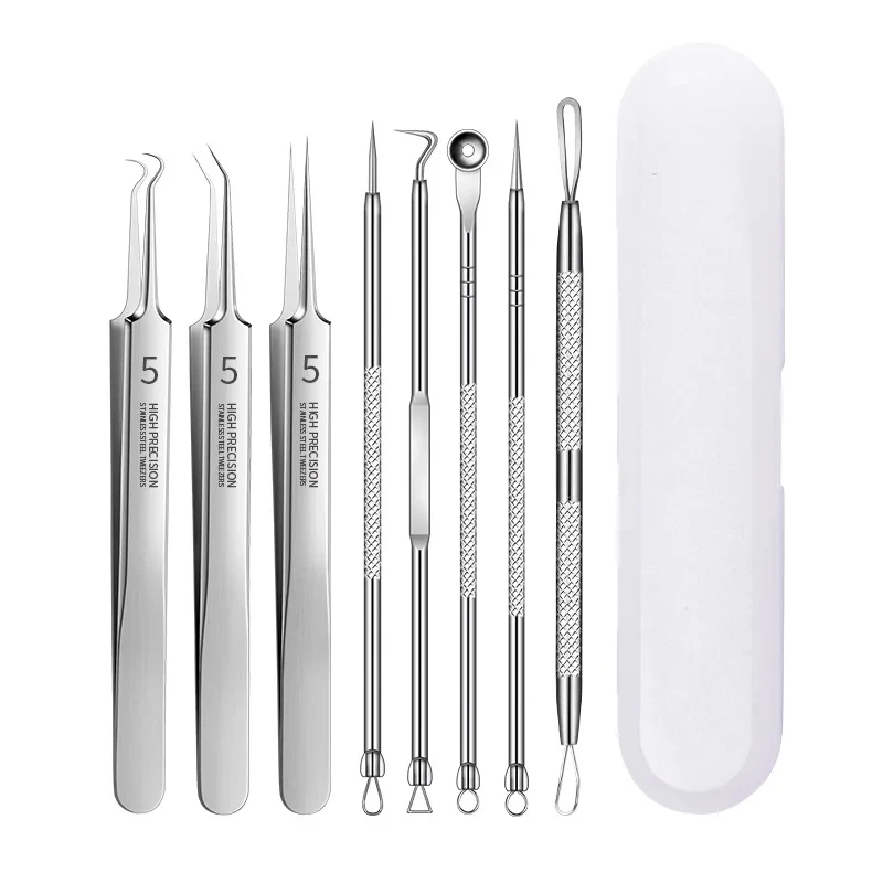 1/8Pcs PcCell 여드름 여드름 제거제 클립 초극세 족집게 검은 점 여드름 추출기 여드름 바늘 페이셜 클리너 스킨 title=1/8Pcs PcCell 여드름 여드름 제거제 클립 초극세 족집게 검은 점 여드름 추출기 여드름 바늘 페이셜 클리너 스킨 
