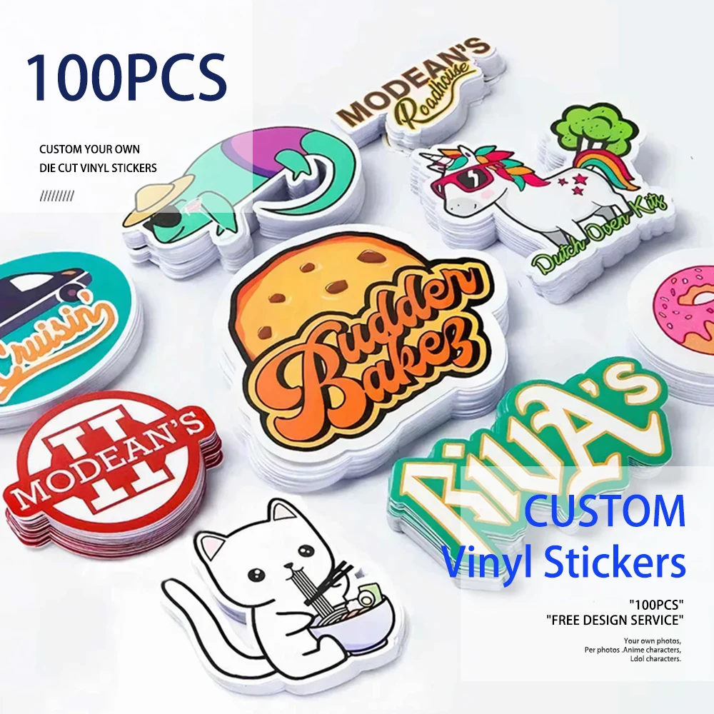 PVC 방수 다이 컷 비닐 로고 디자인 브랜드 노트북 귀여운 맞춤형 스티커, 비즈니스용 광택 필름, 맞춤형 스티커, 100 개 title=PVC 방수 다이 컷 비닐 로고 디자인 브랜드 노트북 귀여운 맞춤형 스티커, 비즈니스용 광택 필름, 맞춤형 스티커, 100 개 