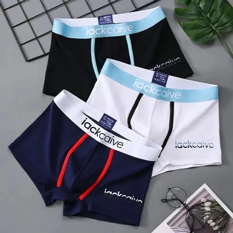 3Pcs 남성 팬티 코튼 남성 속옷 복서 통기성 남자 복서 인쇄 속옷 편안한 반바지 남성 속옷 M-3XL title=3Pcs 남성 팬티 코튼 남성 속옷 복서 통기성 남자 복서 인쇄 속옷 편안한 반바지 남성 속옷 M-3XL 