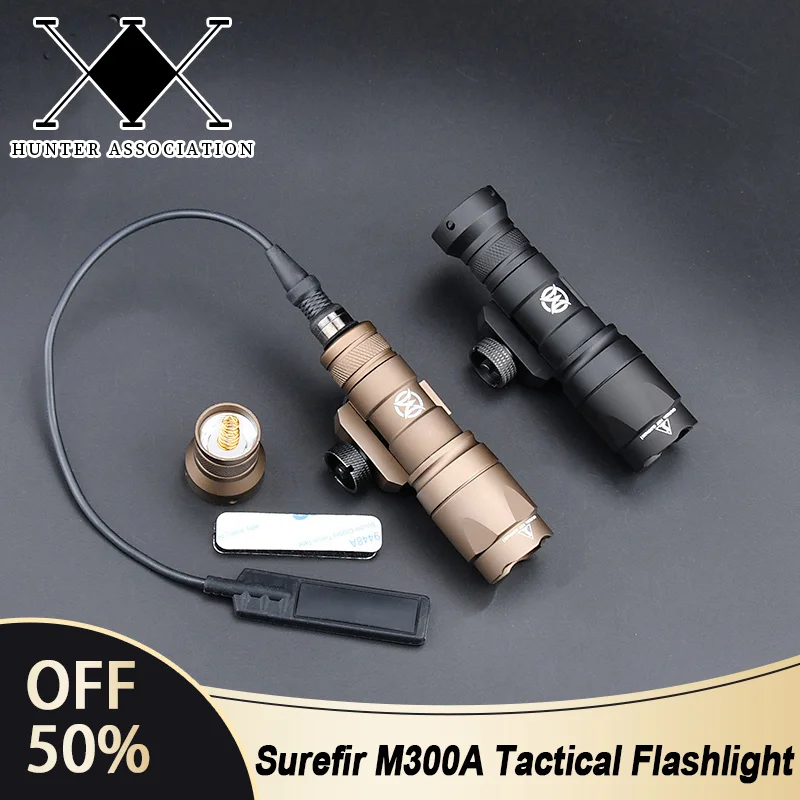 WADSN Surefir M300A M300 Tacitc 손전등 미니 무기 스카우트 사냥 LED 라이트 피트 20MM 레일 순간-on Constant-on Tail title=WADSN Surefir M300A M300 Tacitc 손전등 미니 무기 스카우트 사냥 LED 라이트 피트 20MM 레일 순간-on Constant-on Tail 