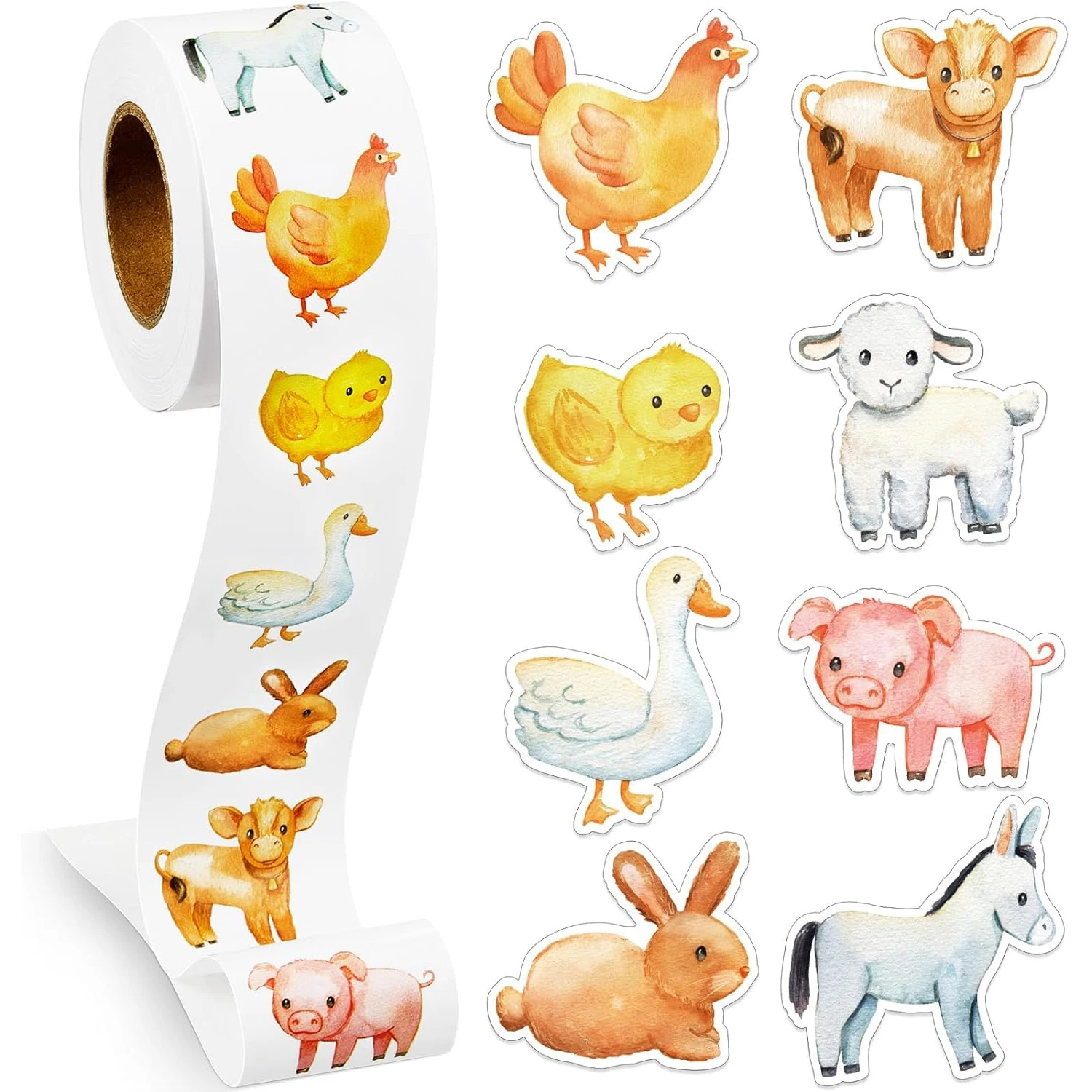 100-500pcs 만화 농장 동물원 동물 스티커 장식 보상 DIY 스티커 스크랩북 스케이트 보드 라운드 씰링 라벨 편지지 title=100-500pcs 만화 농장 동물원 동물 스티커 장식 보상 DIY 스티커 스크랩북 스케이트 보드 라운드 씰링 라벨 편지지 