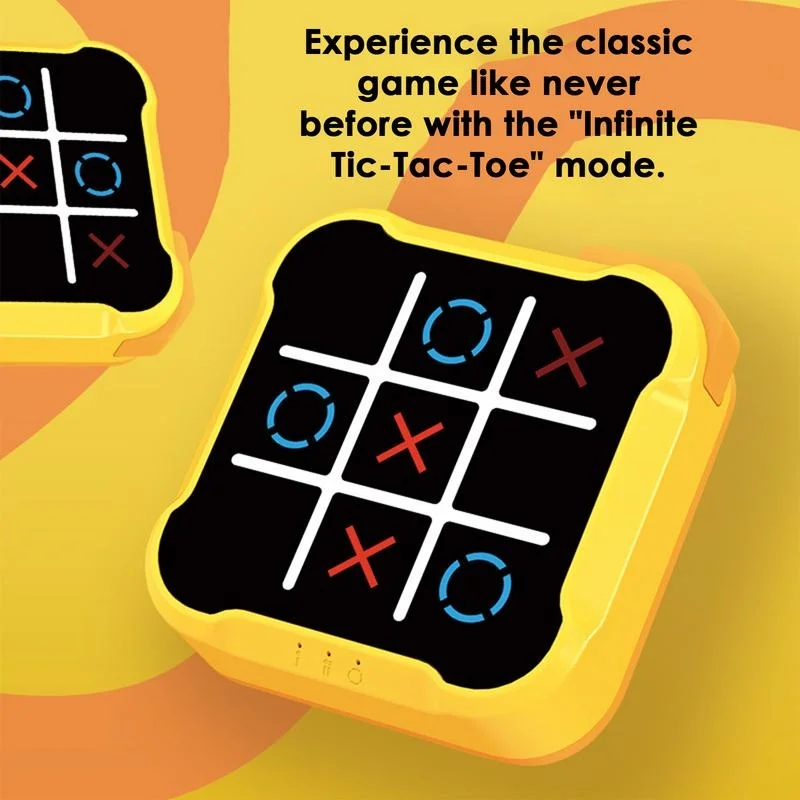 다기능 전자 Tic-Tac-Toe 보드 보드 게임 몬테소리 퍼즐 테이블 게임 체스 체스 세트 성인을위한 휴대용 어린이
