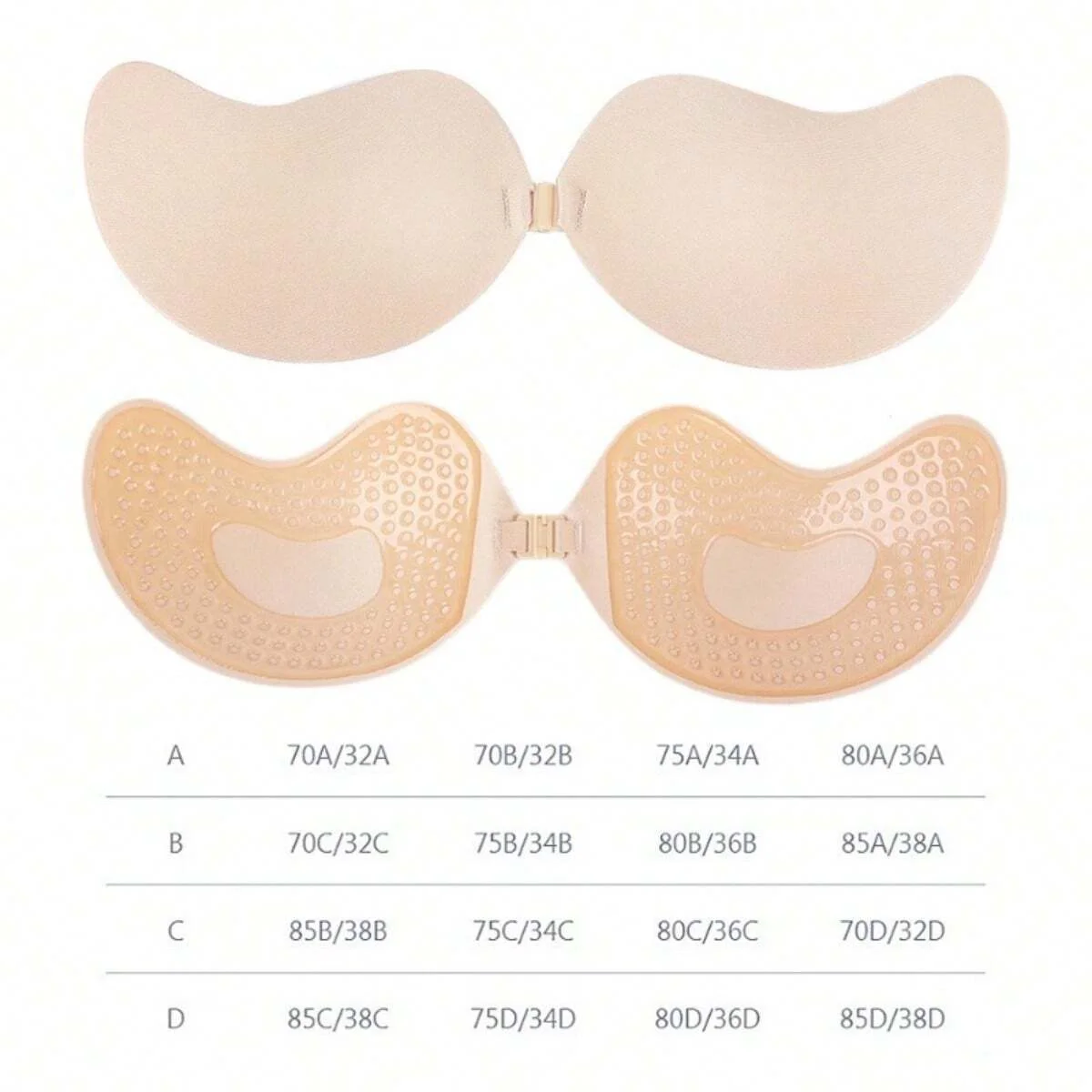 FINETOO 1 쌍 여성 보이지 않는 속옷 nubra 유방 패치 견인 색상 저자 극성 망고 컵 브래지어 실리콘 비 떨어지는 얇은