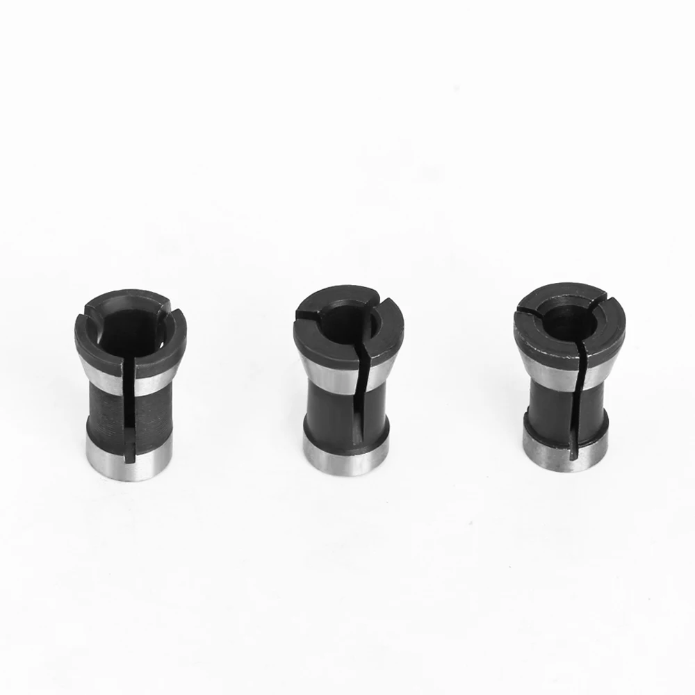 LAVIE 1pc 3PCS 세트 콜레트 6.35mm 8mm 6mm 콜렛 척 조각 트리밍 기계 전기 라우터 밀링 커터 액세서리