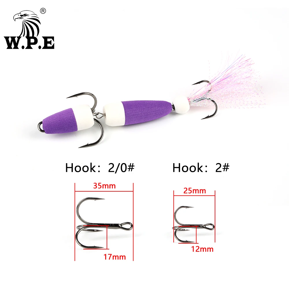 W.P.E 신제품 MANDULA 크기 L 1 피스 낚시 미끼 50 색베이스 미끼 곤충 미끼 소프트 낚시 미끼 Pesca 낚시 Wobbler, 낚시용 미끼 낚시용