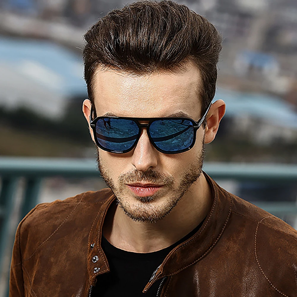 VIVIBEE Men Photochromic Night Vision 선글라스 색상 변경 전환 2025 Yellow Big Sun Glasses 대형 편광 고글