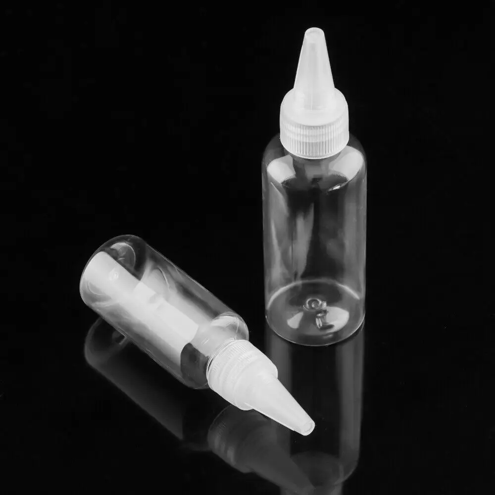 투명 플라스틱 리필 노즐 드랍퍼, 캡이 있는 빈 드랍퍼 병, 소형 압출 병, 휴대용 포장, 10-200ml