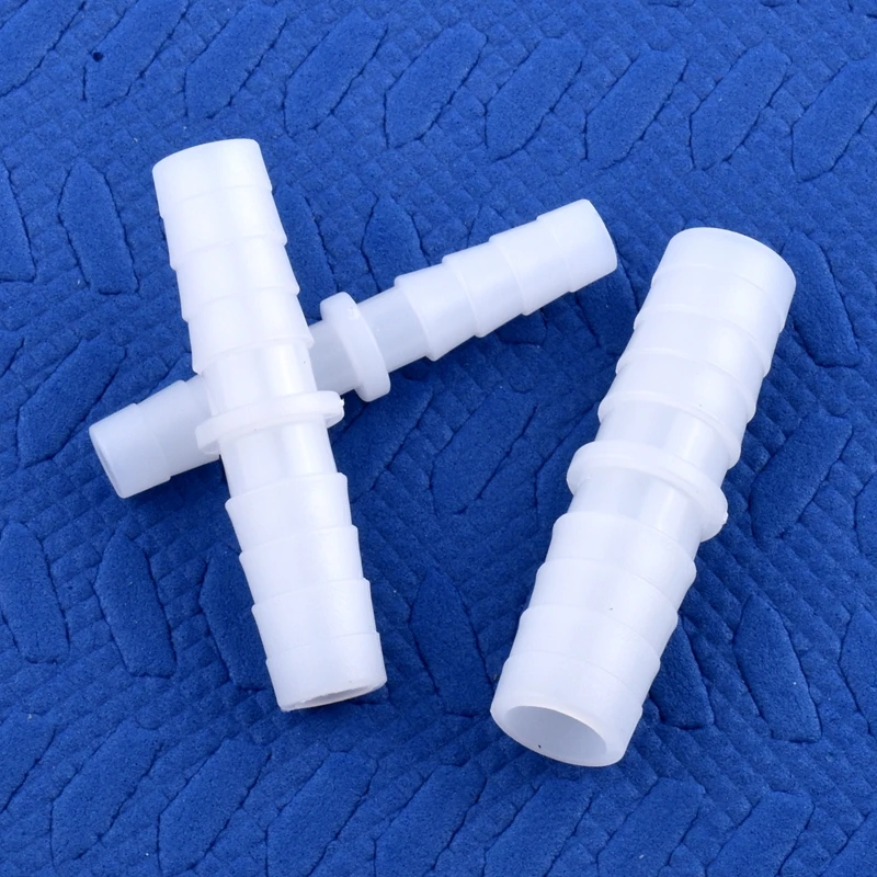 5 ~ 200pcs 4 ~ 14mm 식품 등급 플라스틱 동일한 직경 직접 커넥터 수족관 물고기 탱크 공기 펌프 호스 파고다 조인트 워터 파이프 피팅