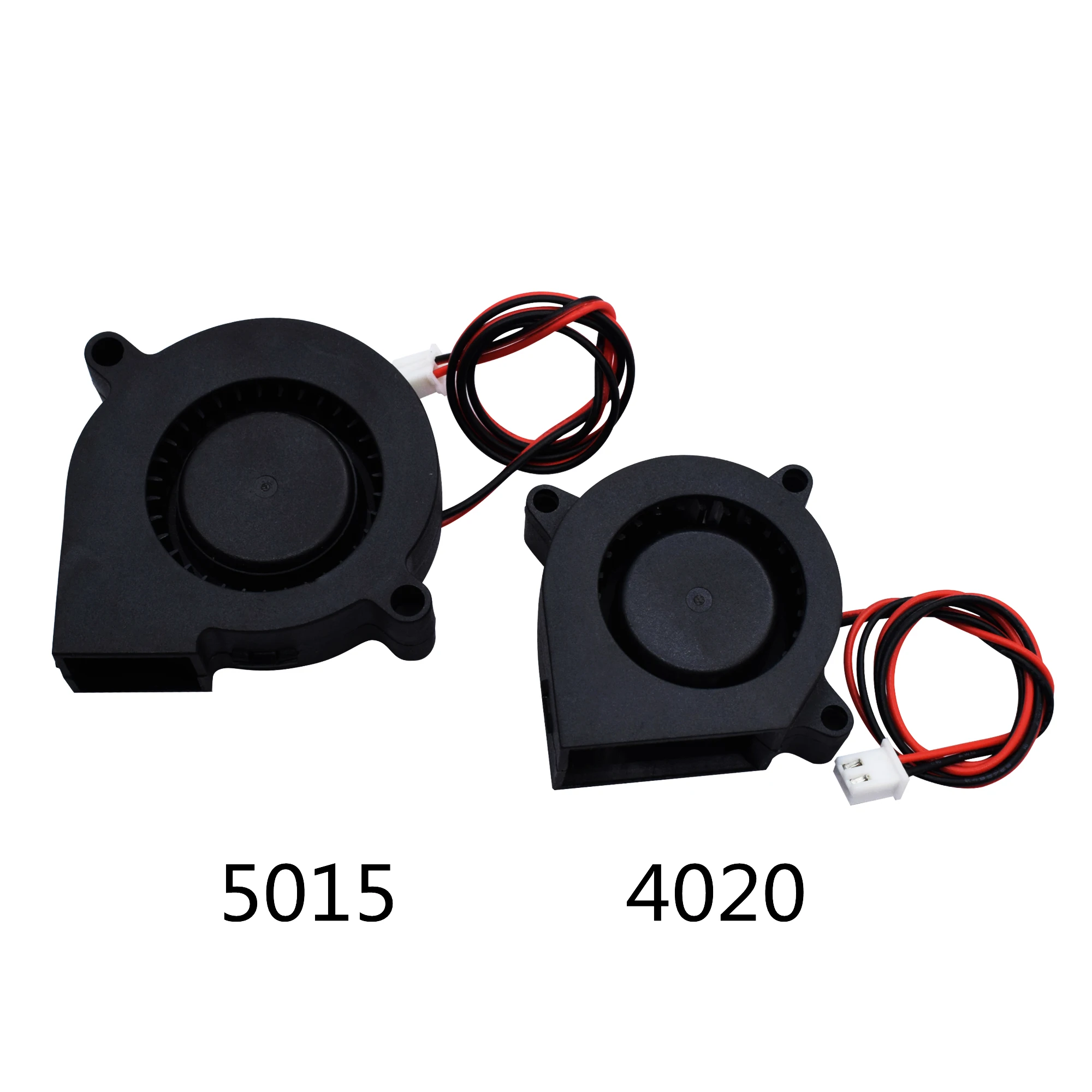 5015/4010/4020 12V 및 24V 냉각 터보 팬 브러시리스 3D 프린터 부품 압출기 DC 쿨러 송풍기 플라스틱 팬용 2Pin envio 무료