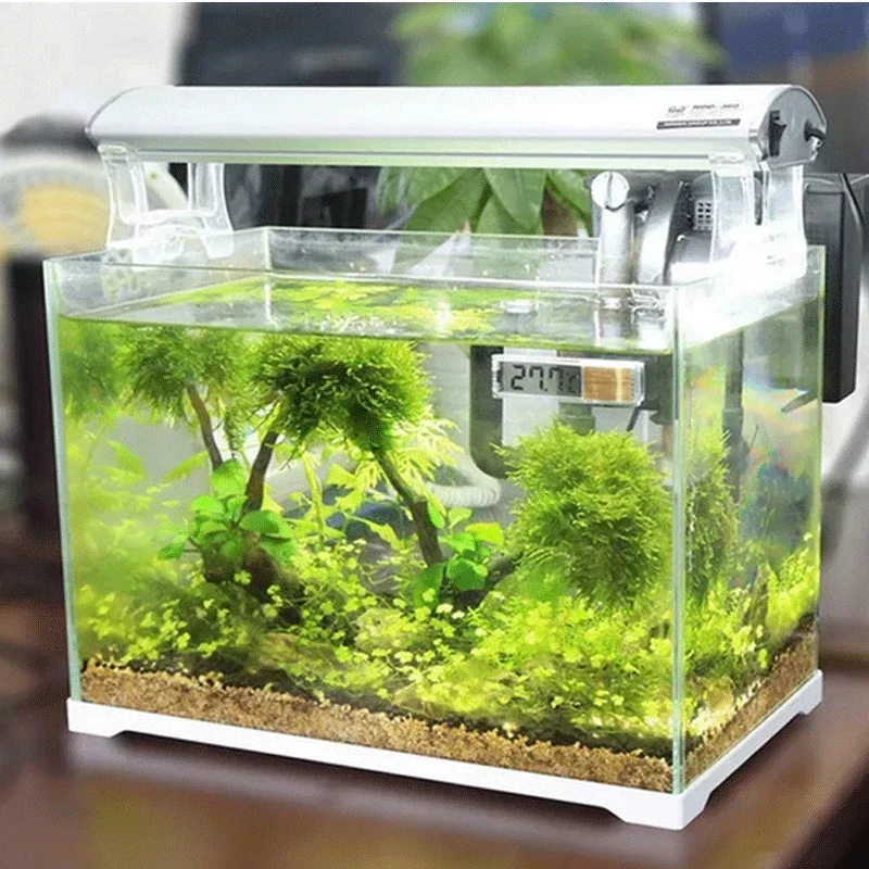 수족관 온도계 전자 LCD 디지털 물고기 탱크 온도 측정 물고기 탱크 온도 측정기 수족관 액세서리