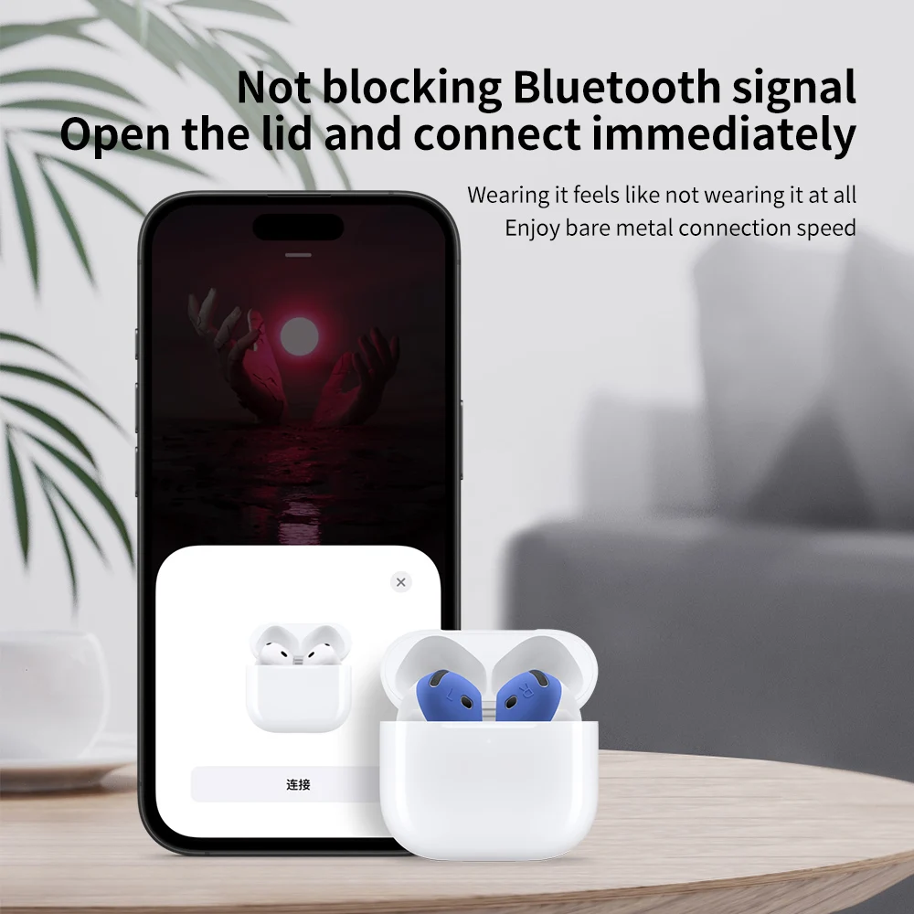 AirPods 4 용 새 커버 4 번째 실리콘 보호 케이스 스킨 커버 Apple AirPods 4 세대 커버 팁 액세서리 용 이어 패드