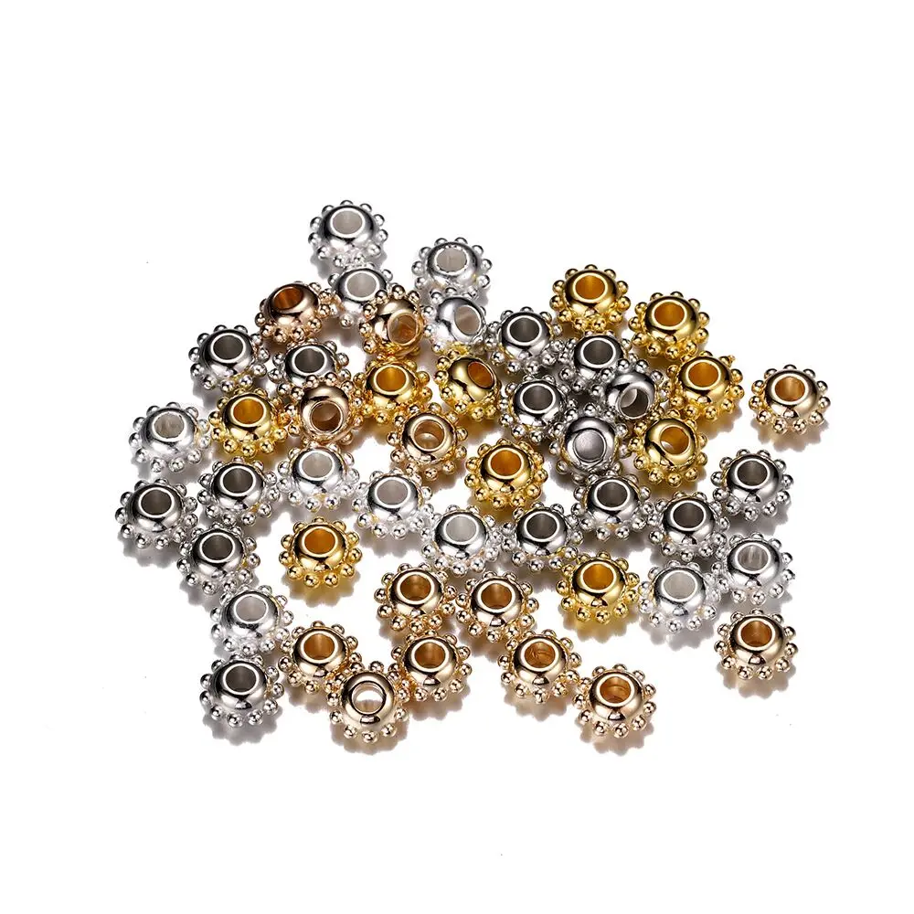 100/200Pcs CCB 구슬 매력 DIY 목걸이 팔찌 쥬얼리에 대 한 불규칙 한 느슨한 스페이서 구슬 용품 액세서리 만들기