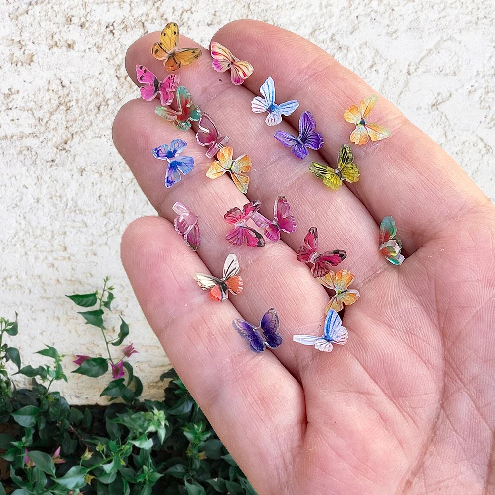 10/30/50pcs 작은 믹스 나비 미니어처-요정 정원 장식품, 마이크로 풍경 DIY 공예 장식 title=10/30/50pcs 작은 믹스 나비 미니어처-요정 정원 장식품, 마이크로 풍경 DIY 공예 장식 