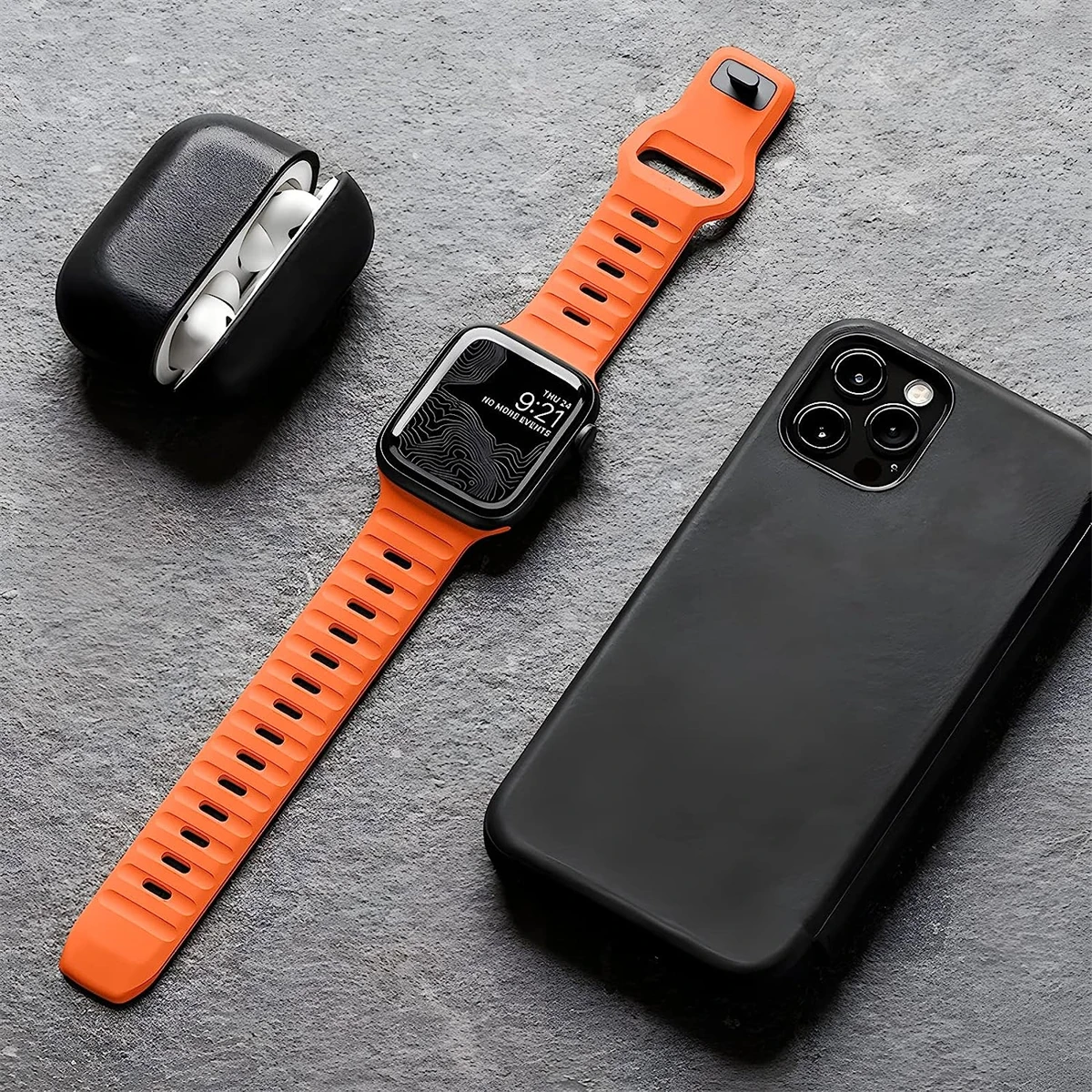 애플 워치 밴드용 스트랩, 소프트 실리콘 스포츠 팔찌, iwatch Serise 8 7 SE 6 5 9 Ultra 49mm, 44mm, 45mm, 41mm, 40mm, 42mm, 38mm