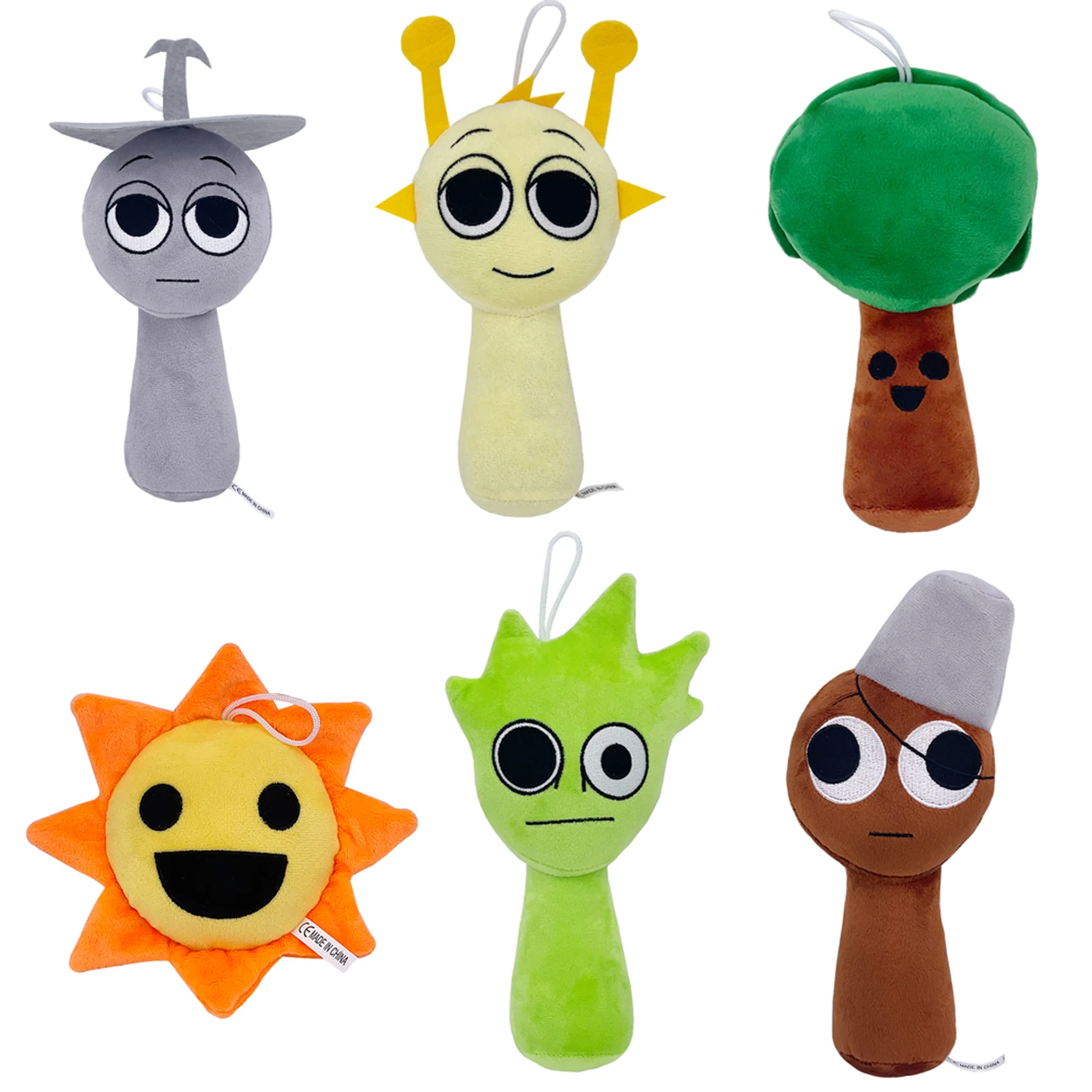 Sprunki Incredibox 플러시 장난감 Sprunki 플러시ie Sprunki 소프트 게임 만화 베개 어린이 생일 선물 인형 크리스마스 선물