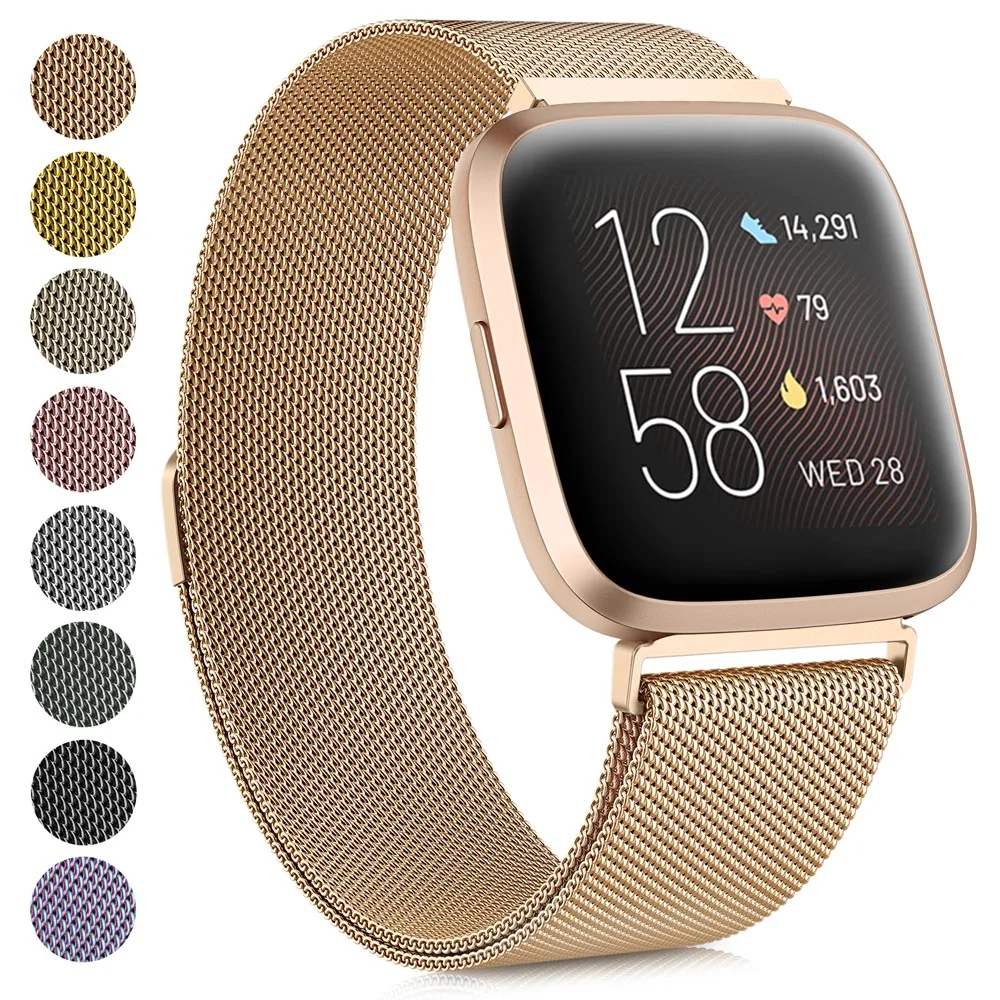 Fitbit Versa 1/Versa 2/versa 3/Versa 4용 금속 마그네틱 스트랩 Fitbit Versa Lite/Sense 2 스트랩용 밴드 팔찌 손목 밴드 title=Fitbit Versa 1/Versa 2/versa 3/Versa 4용 금속 마그네틱 스트랩 Fitbit Versa Lite/Sense 2 스트랩용 밴드 팔찌 손목 밴드 