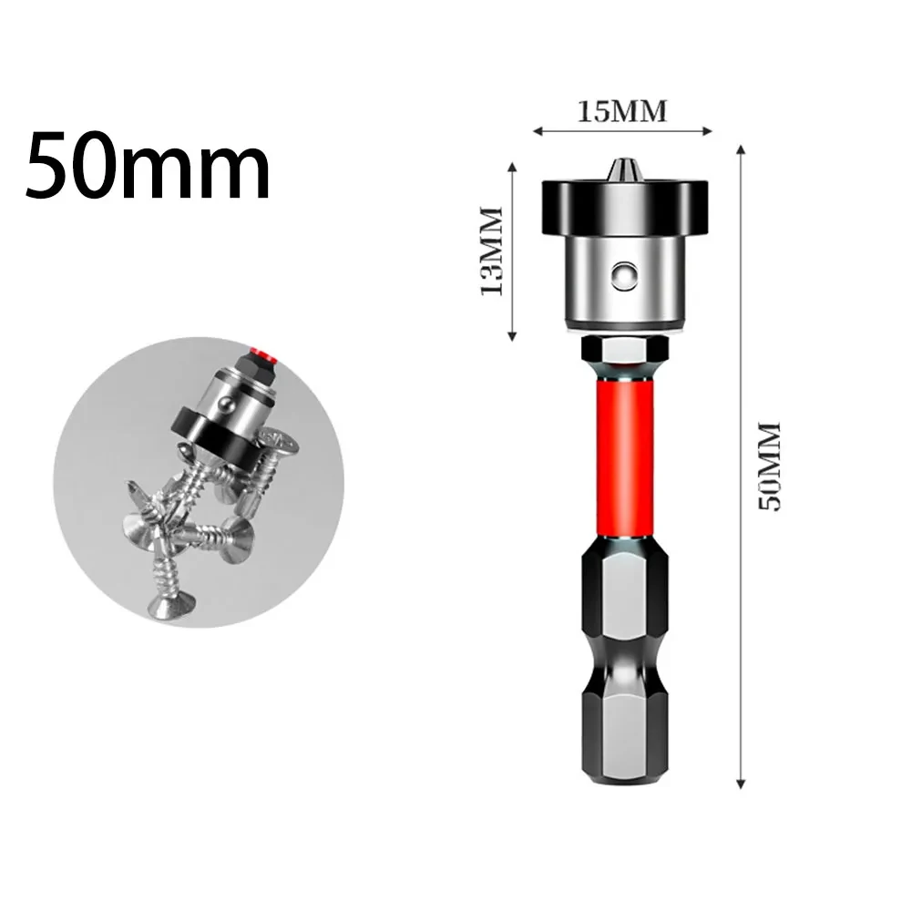 SenNan 포지셔닝 스크루 드라이버 비트 마른 벽에서 나온 나사 비트 50mm 석고 보드 석고 보드 나사 배치 헤드 드릴링 도구 찾기