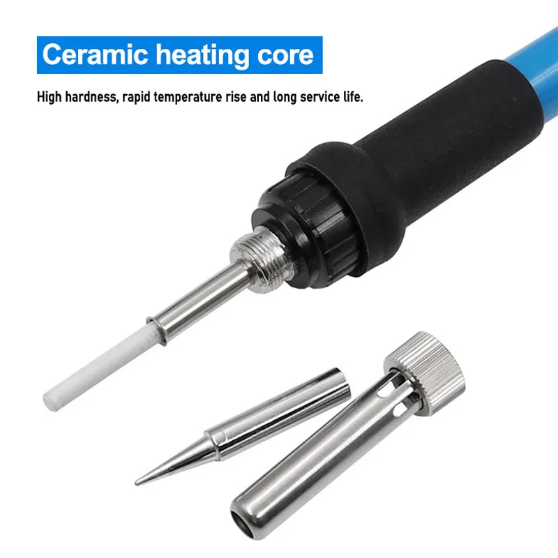 조정 가능한 온도 전기 납땜 인두 110V/220V 60W 납땜 인두 전문 주석 용접기 열 연필 용접 수리 도구
