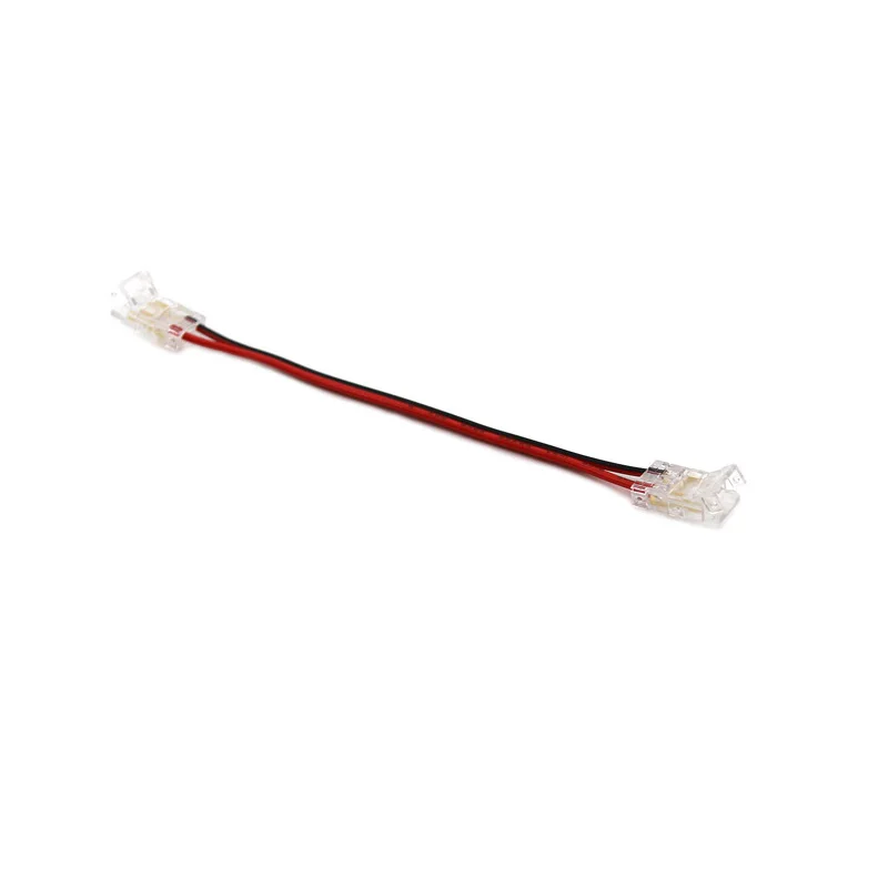 COB LED 와이어 커넥터 5 8 10mm 연결 솔더리스 미니 버클 FCOB RGB CCT LED 스트립 조명 2 3 4 와이어가 있는 핀 커넥터