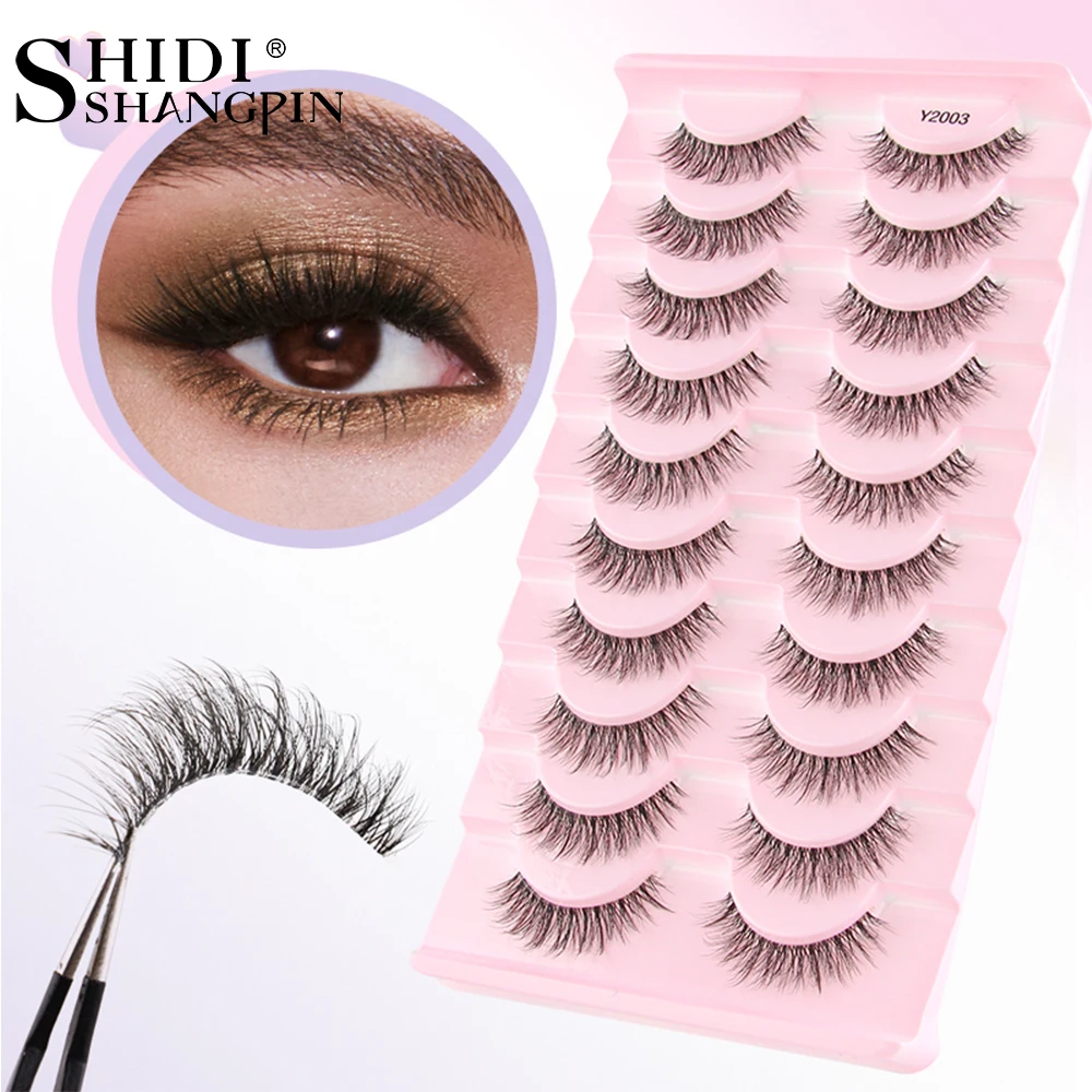 SHIDISHANGPIN 5/10Pairs 거짓 속눈썹 고양이 눈 속눈썹 속눈썹 확장 3D 밍크 반 속눈썹 자연 메이크업 faux Cils maquiagem title=SHIDISHANGPIN 5/10Pairs 거짓 속눈썹 고양이 눈 속눈썹 속눈썹 확장 3D 밍크 반 속눈썹 자연 메이크업 faux Cils maquiagem 