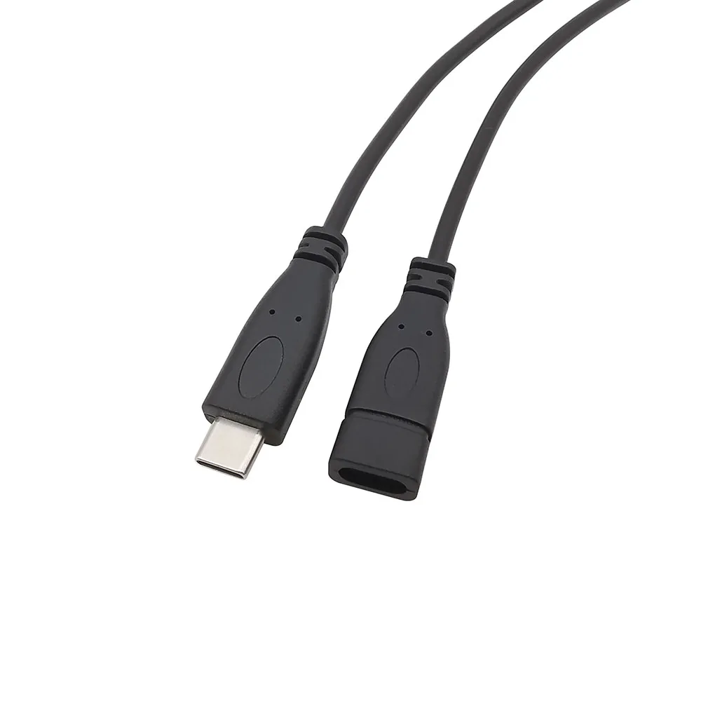 USB 유형 C 남성 여성 플러그 전원 공급 장치 충전기 커넥터 2 핀 4 핀 USB-C DIY 수리 케이블 용접 유형 와이어 0.3M 1M 2M