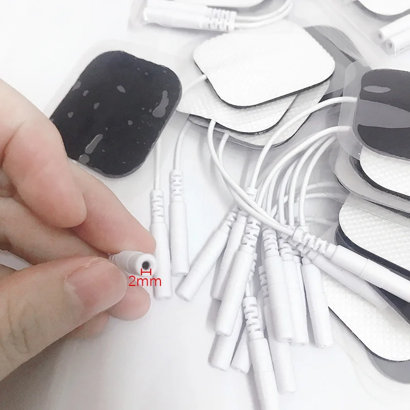 10/20pcs 근육 자극기 전극 패드 젤 부직포 자체 접착 교체 패드 수십 디지털 치료 기계