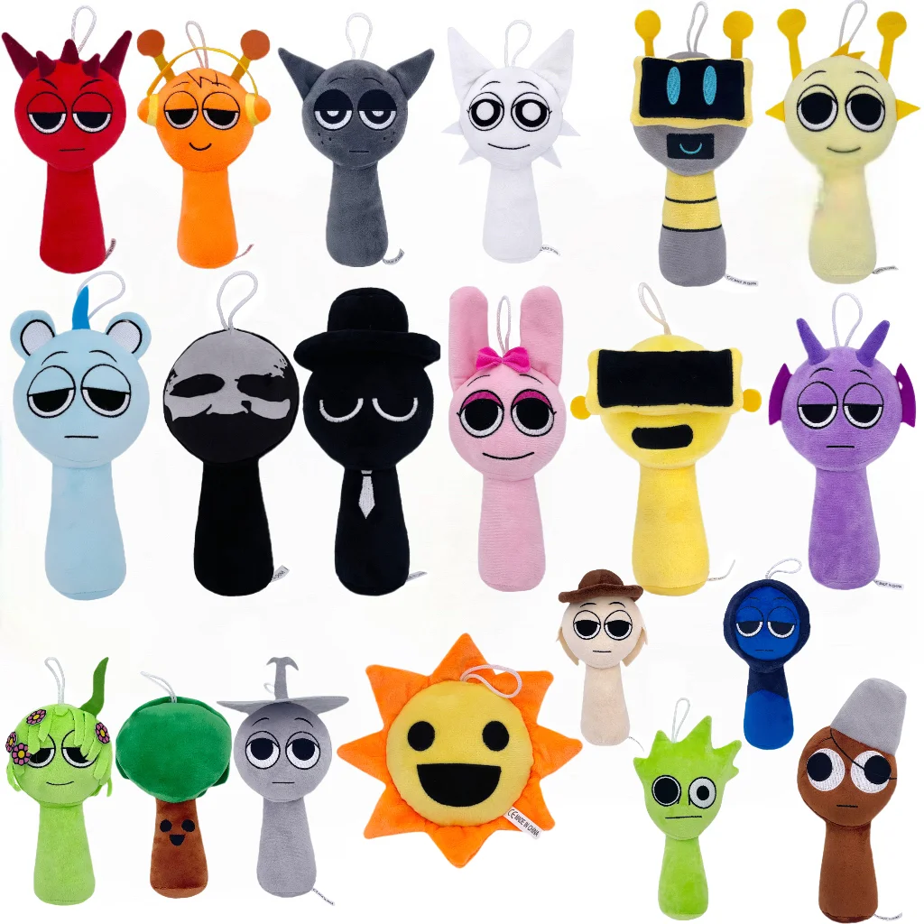 Sprunki Incredibox 플러시 장난감 Sprunki 플러시ie Sprunki 소프트 게임 만화 베개 어린이 생일 선물 인형 크리스마스 선물