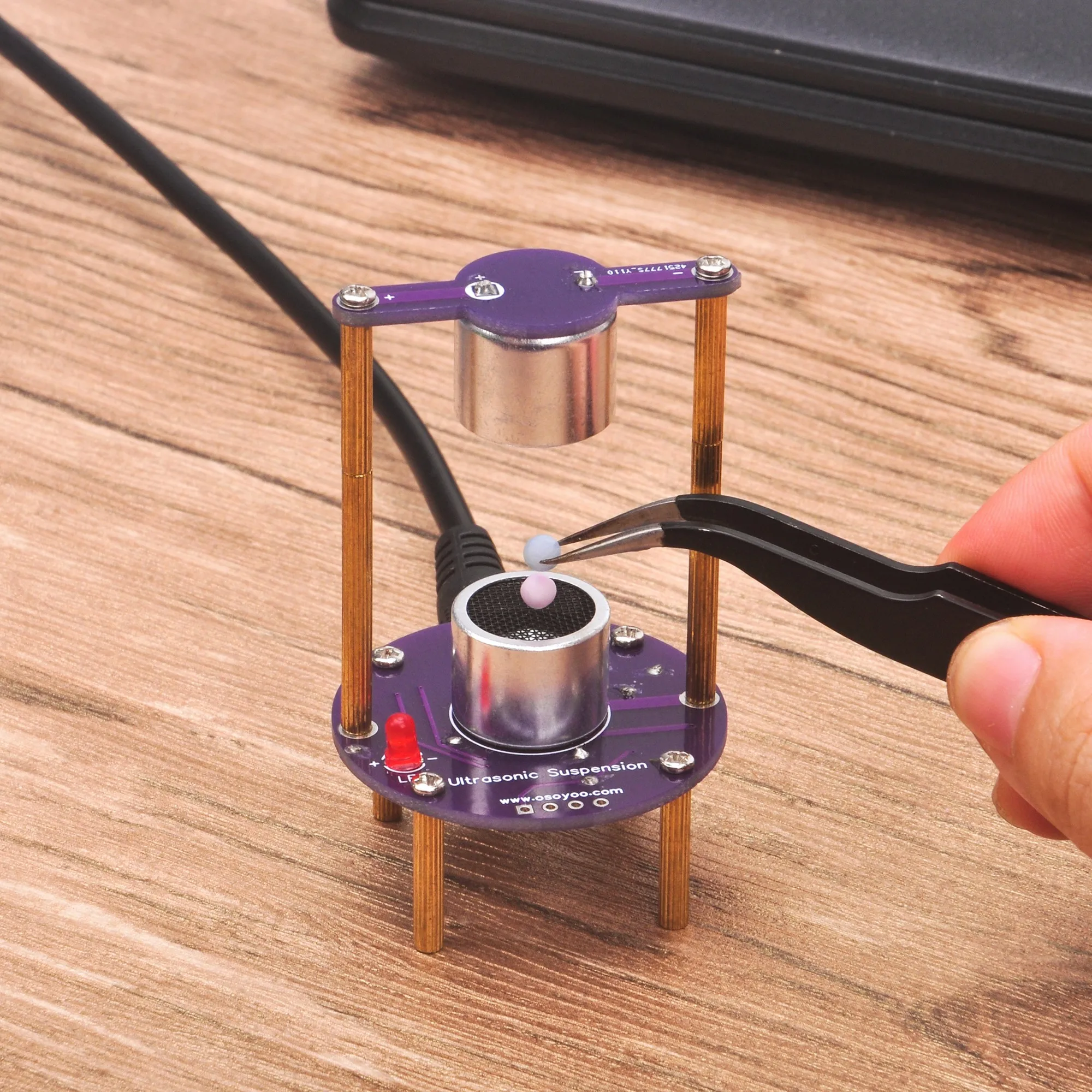 OSOYOO 납땜 연습 키트 학습 솔더 초보자 성인을 위한 USB 케이블로 DIY 초음파 부상 프로젝트