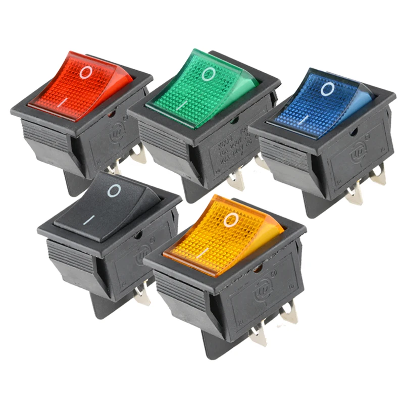 KCD4 로커 스위치 On Off 6 핀 Led 4 16A 250V 220V T85 20A 소형 6Pin 4Pin 빛 2 위치 220 230V 램프 10A 로켓 title=KCD4 로커 스위치 On Off 6 핀 Led 4 16A 250V 220V T85 20A 소형 6Pin 4Pin 빛 2 위치 220 230V 램프 10A 로켓 