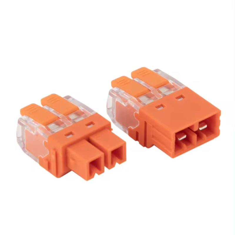 JINH 10Pcs CMK 64 퀵 레버 와이어 커넥터 컴팩트 플러그 남성 여성 터미널 범용 블록 용 2/3 In 및 2/3 Out
