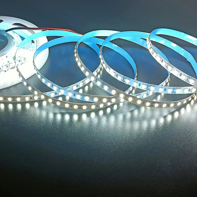 5M 600LED LED 스트립 2835 DC12V 24V 120LED/m 홈 램프 스트립 레드 아이스 블루 그린 옐로우 핑크 유연하고 절단 가능한 소프트 램프 바