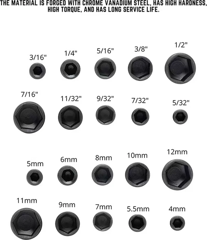 9 개/대 5mm-13mm 육각 소켓 슬리브 노즐 너트 드라이버 세트 스크루 드라이버 세트 Schroevendraaier 세트 비트 세트 도구 소켓 렌치