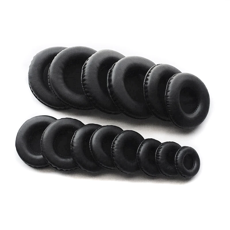 헤드폰 커버용 이어 패드 스폰지 가죽 폼 쿠션, 40mm 50mm 55mm 60mm 65mm 70mm 75mm 80mm 85mm 90 95 100 105mm 110mm
