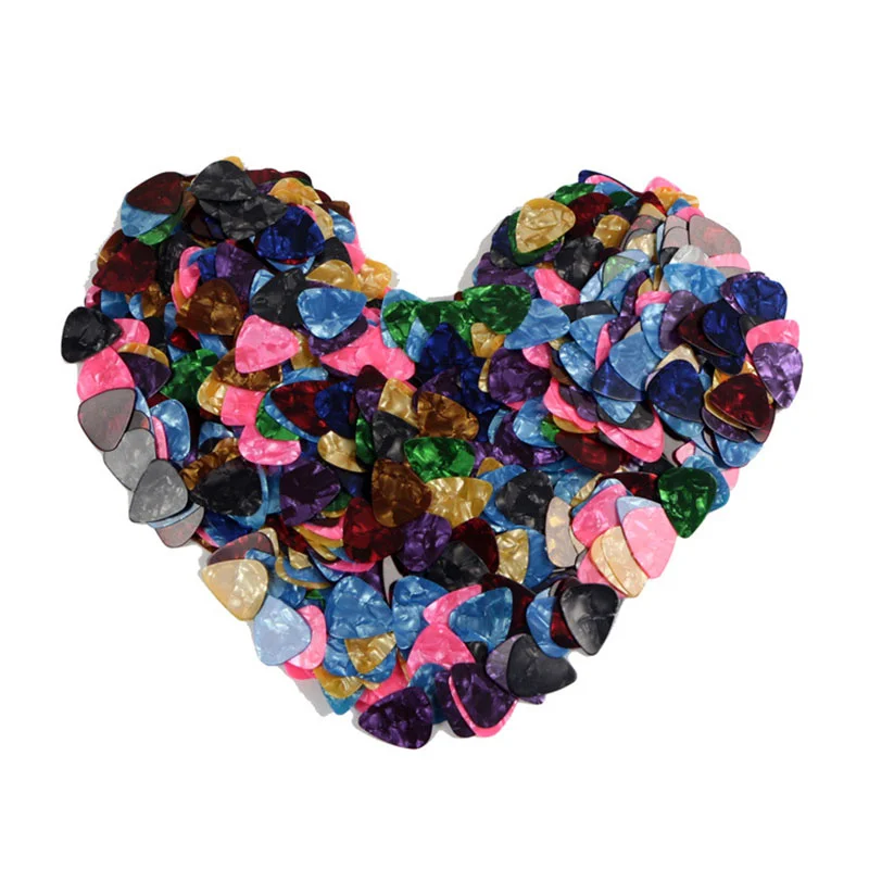 10PCS 기타 추천 Plectrum 중재자 셀룰로이드 전기 부드러운 기타 추천베이스 어쿠스틱 일렉트릭 기타 액세서리