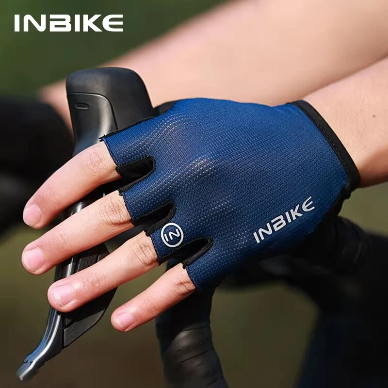 INBIKE 하프 핑거 사이클링 장갑 여름 자전거 장갑 충격 흡수 통기성 산악 자전거 MTB 장갑 사이클링 액세서리 title=INBIKE 하프 핑거 사이클링 장갑 여름 자전거 장갑 충격 흡수 통기성 산악 자전거 MTB 장갑 사이클링 액세서리 