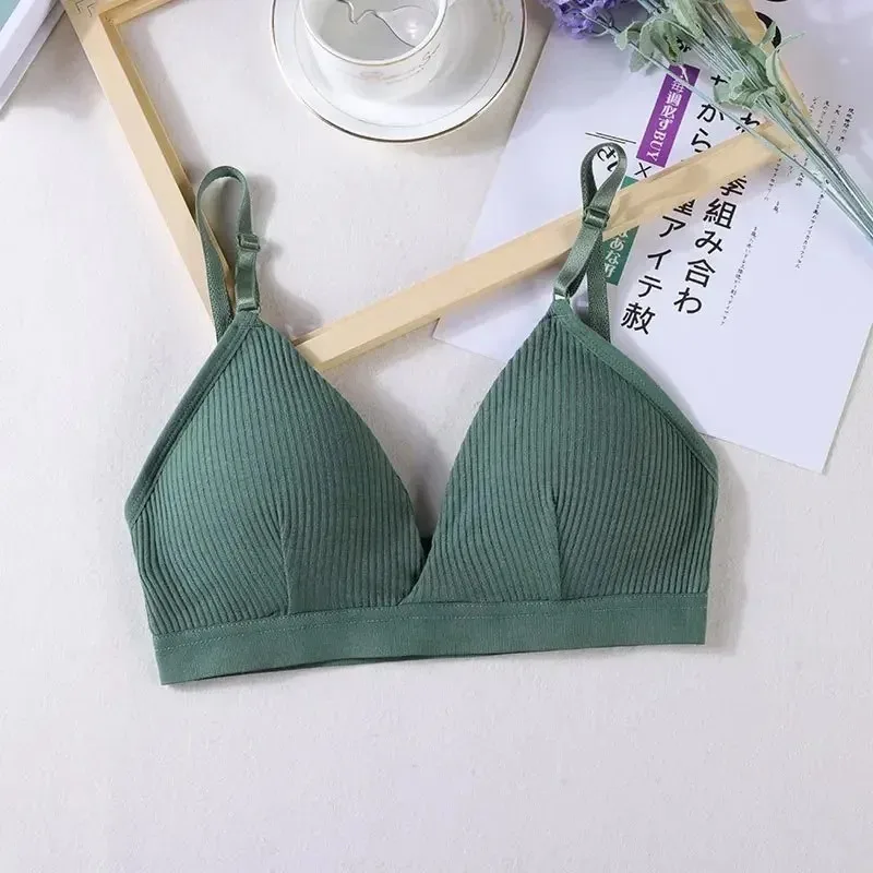 여성 요가 스포츠 브래지어 삼각형 컵 속옷 여성 통기성 래핑 된 튜브 탑 섹시한 아름다움 뒤로 조절 슬링 브래지어 조끼