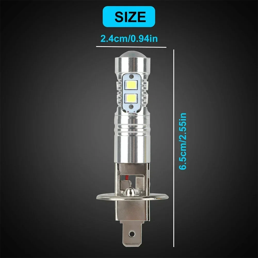 2Pcs h1 LED 자동차 조명 h3 880 881 LED 크세논 화이트 자동차 헤드 라이트 전구에 대 한 4 종류의 빛 Atuo 램프 12V 조명 안개 램프